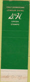 Matchbook Cover - American Jewelers San Diego CA Green Stamps SAMPLE