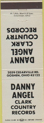 Matchbook Cover - Danny Agnel Goshen OH County Records election