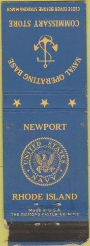 Matchbook Cover - US Army Newport RI WORN