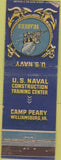 Matchbook Cover - US Navy Seabees Williamsburg VA WEAR