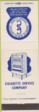Matchbook Cover - Cigarette Vending Service Chicago IL
