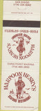 Matchbook Cover - Harpoon Henry's Restaurant San Diego CA WEAR