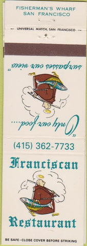 Matchbook Cover - Franciscian Restaurant San Francisco CA