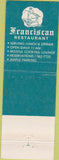 Matchbook Cover - Franciscian Restaurant San Francisco CA
