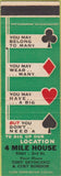 Matchbook Cover - 4 Miles Hous SAMPLE San Franisco CA