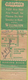 Matchbook Cover - Hotel Wellington Albany NY WORN
