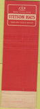 Matchbook Cover - Stetson Hats Hyannis Chatham MA WEAR