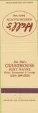 Matchbook Cover - Hall's Restaurant For Wayne IN