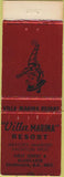 Matchbook Cover - Villa Marina Resort Ensenada Mexico WORN