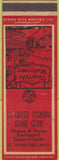 Matchbook Cover - La Chute Fishing Game Club ST Michel Des Saints QC