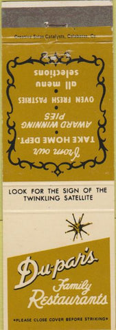Matchbook Cover - Du Par's Family Restaurants
