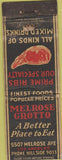 Matchbook Cover - Melrose Grotto Los Angeles CA WORN