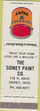 Matchbook Cover - Sidney Paint Co OH