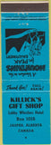 Matchbook Cover - Killick's Gift Shop Jasper AB