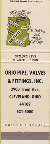 Matchbook Cover - Ohio Pipe Valves Fittings Cleveland OH