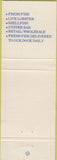 Matchbook Cover - Rainbow Pier Fish Market Long Beach CA