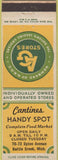 Matchbook Cover - Cantines Handy Spot Battle Creek MI