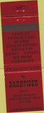 Matchbook Cover - The Barnsider Dayton OH