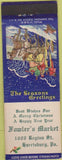 Matchbook Cover - Fowler's Market Harrisburg PA WEAR