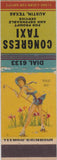 Matchbook Cover - Congress Taxi Austin TX pinup Tony's Tavern Pearl Harbor WEAR