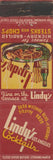 Matchbook Cover - Lindy's Cocktails Los Angeles CA WEAR