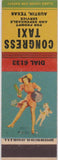 Matchbook Cover - Congress Taxi Austin TX pinup Tony's Tavern Pearl Harbor WWII