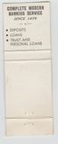 Matchbook Cover - Exchange Bank of Olean NY