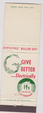 Matchbook Cover - Electricity Christmas BLANK