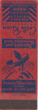 Matchbook Cover - Costa Rican Hotel Chicago IL SAMPLE WEAR