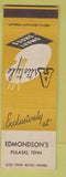 Matchbook Cover - Artistyle Shoes Pulaski TN Edmondson's