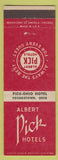Matchbook Cover - Pick Ohio Hotel Youngstown OH