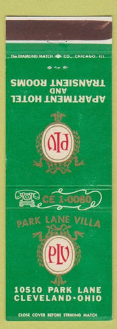 Matchbook Cover - Park LAne Villa Cleveland OH