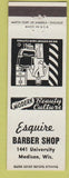 Matchbook Cover - Esquire Barber Shop Madison WI