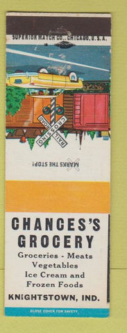 Matchbook Cover - Chances's Grocery Knightstown IN