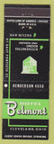 Matchbook Cover - Hotel Belmont Cleveland OH