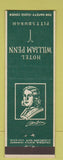 Matchbook Cover - Hotell William Penn Pittsburgh PA
