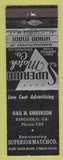 Matchbook Cover - Superior Match Gail Emberson Ringgold CA