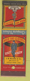 Matchbook Cover - High Art Men's Clothes JB Strauss Little Neck AR