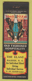Matchbook Cover - The Bland Raleigh NC hotel