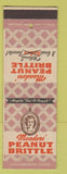 Matchbook Cover - Meadors Peanut Brittle girlie