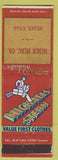 Matchbook Cover - Michaels Stern Men's Clothes Heber UT