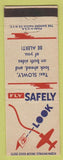 Matchbook Cover - Fly Safely WWII Taxi Slowly