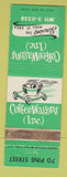 Matchbook Cover - Coffee Wagons Inc  NO TOWN