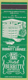 Matchbook Cover - Hotel Burritt New Britian CT