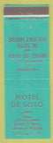 Matchbook Cover - Motel De Soto Olean NY