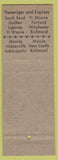 Matchbook Cover - ABC Coach Lines Fort Wayne IN