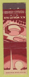 Matchbook Cover - 1939 New York World's Fair Maroon MIDGET
