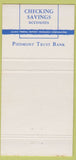 Matchbook Cover - Piedmont Trust Bank Martinsville Collinsville VA 30 Strike