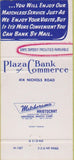 Matchbook Cover - Plaza Bank of Commerce Kansas City MO 30 Strike