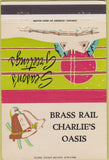 Matchbook Cover - Brass Rail Charlie's Oasis 40 Strike NO TOWN
